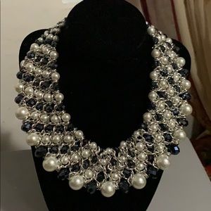 Faux pearl Stunning Statement Choker Necklace